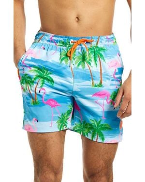 Opposuits Flaminguy Stretch Swim Trunks - Blue