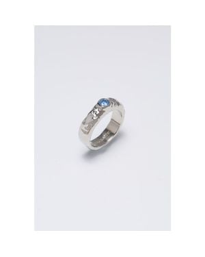 Classicharms Sylvie Cubic Zirconia Molten Stackable Ring - White