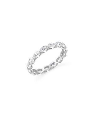 Crislu Oval Cut Cubic Zirconia Eternity Ring - Multicolor