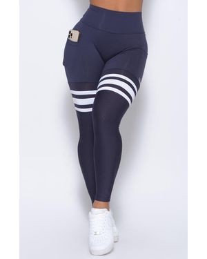 Bombshell Sportswear Scrunch Thigh Highs - Blue