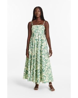 Diarrablu Oria Midi Dress Cotton Poplin - Green