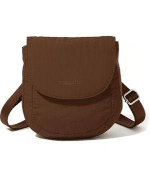 Baggallini Swift Flap Mini Crossbody - Brown