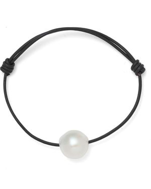 Lady Grey Jewelry Freshwater Pearl Knot Bracelet - Metallic
