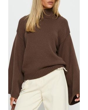Princess Polly Neriel Turtleneck Sweater - Brown