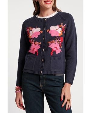 Frances Valentine Bouquet Cardigan - Multicolor