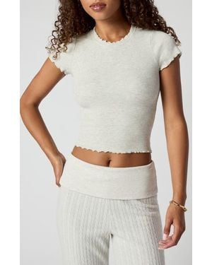 Florence By Mills Jersey Rib T-Shirt - Gray