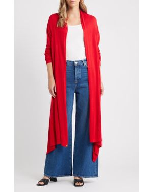 DAI MODA Cat Wrap Sweater Shawl - Red