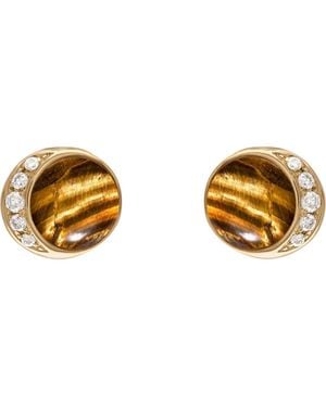 Eden Presley Moonrise Stud Earrings - Metallic