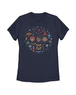 Harry Potter Chibi Friends Graphic T-Shirt - Blue