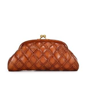 Old Trend Petunia Quilted Leather Beauty Pouch - Brown
