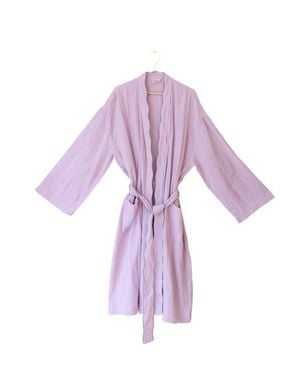 TBCo Cotton Gauze Robe - Purple