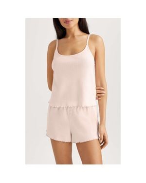 Tommy John Pointelle Rib Sleep Camisole - Pink