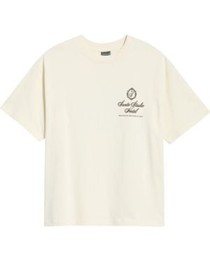 Saint Studio Ny Hotel Graphic Cotton T-Shirt - White