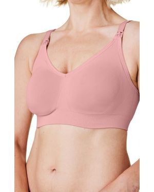 Bravado Designs Body Silk Seamless Recycled Nylon Blend Wireless Maternity/Nursing Bra - Pink