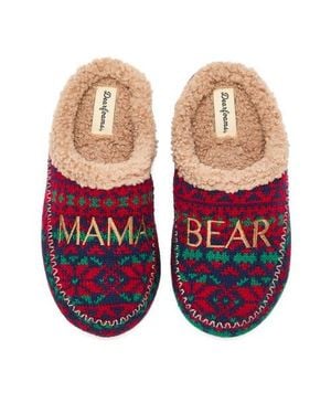 Dearfoams Mama Bear Clog Slipper - Orange