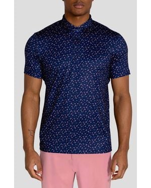 Redvanly Hyndford Floral Polo - Blue