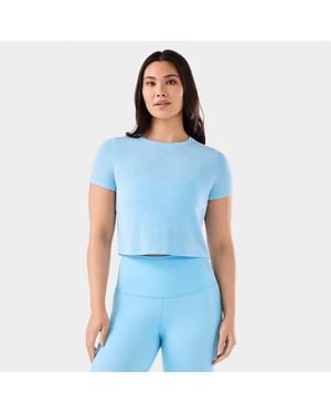 Tavi Ribbed Tee - Blue