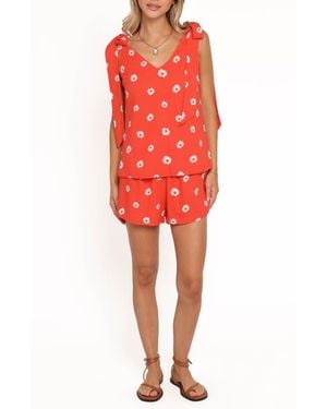 Petal & Pup Varity Short Set - Red