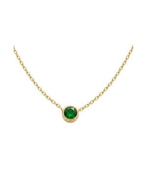Argento Vivo Sterling Silver Birthstone Pendant Necklace - Metallic