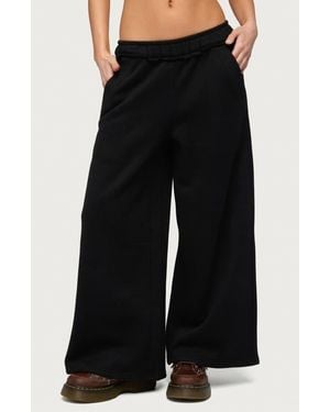 Edikted Kori Oversize Baggy Sweatpants - Black