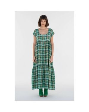 Ace & Jig Loulou Tiered Low Scoop Maxidress - Green
