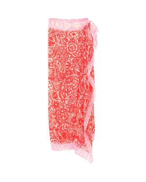 Echo Bay Floral Sarong - Red