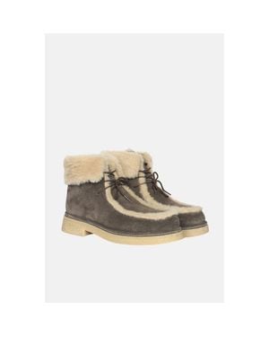 Jelavu Bari Lace Up Ankle Boots - Natural