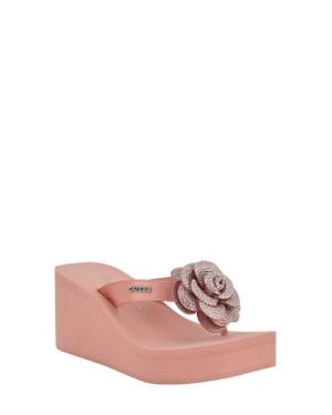 Guess Damani Platform Wedge Sandal - Pink