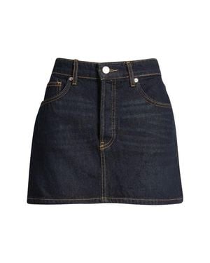 Mango Madior Denim Miniskirt - Blue