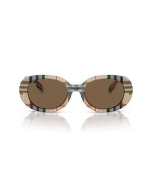 Burberry Kids' 48Mm Oval Sunglasses - Multicolor