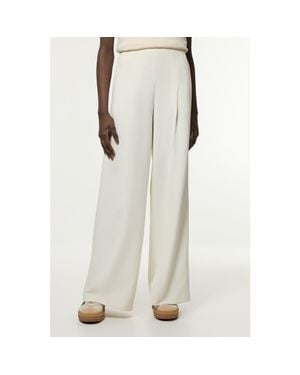 Karen Millen Essential Wide Leg Tailored Trouser - White