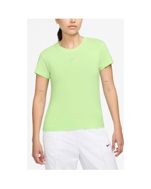 Nike Sportswear Club Chill Knit Mod Crop T-Shirt - Green