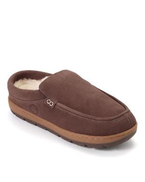Dearfoams Fireside Melbourne Water Repellent Rugged Clog - Brown
