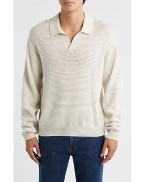 FRAME Textured Wool & Cashmere Sweater - White