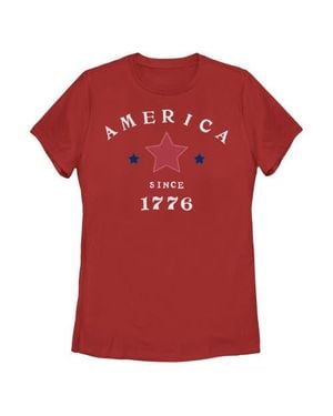 Lost Gods Fourth Of July American Since 1776 Graphic T-Shirt - Red