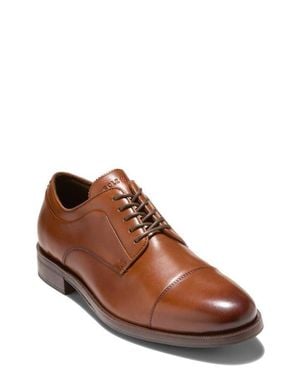 Cole Haan Dean Grand Cap Toe Leather Oxford - Brown