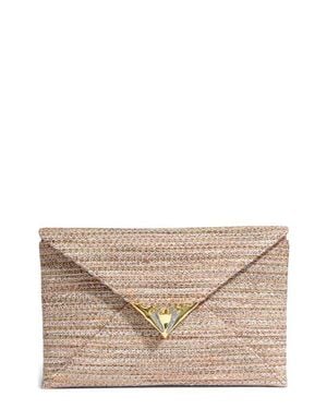 Alexis Envelope Clutch Bag - Gray