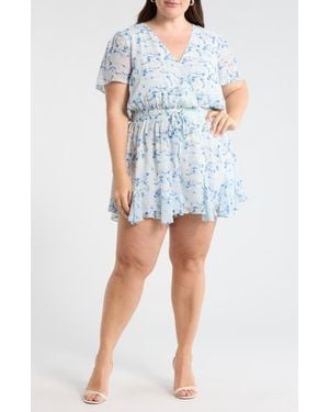 Sugarlips Corinna Paisley Romper - Blue