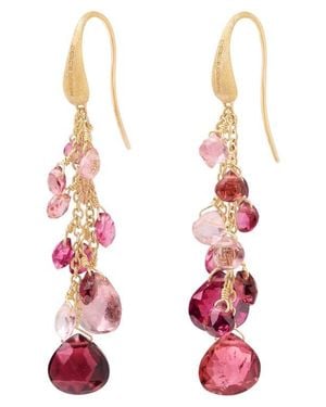 Marco Bicego Paradise Tourmaline Drop Earrings - Red