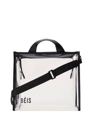 BEIS The Clear Stadium Tote - Black
