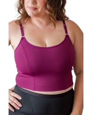 Davin & Adley Amelia Pumping And Nursing Crop Cami - Purple