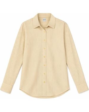 VIR VITA Matteo Stripe Shirt - Natural