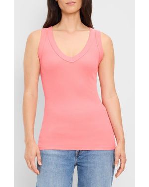 Michael Stars Blanche Side Ruched Tank - Pink