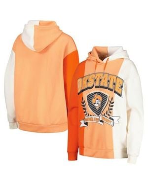 Gameday Couture Oklahoma State Cowboys Hall Of Fame Colorblock Pullover Hoodie - Orange