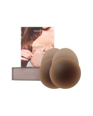 NOOD No-Show Extra Lift Reusable Nipple Covers - Brown