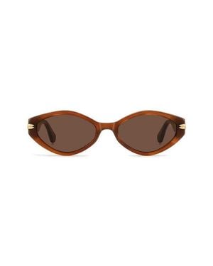 Stuart Weitzman Wzn 8029/S 54Mm Oval Sunglasses - Brown