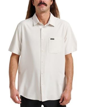 Quiksilver Allport Classic Short Sleeve Performance Button-Up Shirt - White
