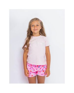 PREPPY GOOSE Foil Print Short Sleeve T-Shirt - White