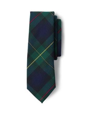 Lands' End School Uniform Kids Plaid To Be Tied Tie - Blue