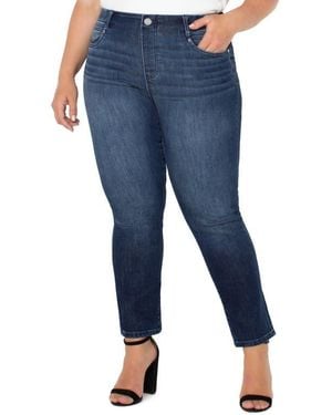 Liverpool Jeans Company Gia Glider Pull-On Slim Jeans - Blue